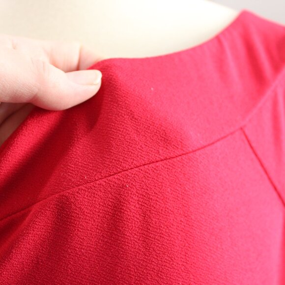 Bold Elements XXL Bright Red Cut-Out Arm Blouse Top Long Sleeve - Picture 9 of 11